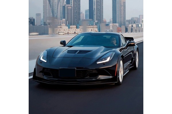 Bumper insert STAGE 3 Chevrolet Corvette C7 2014 2019 Black Gloss Packaging status original