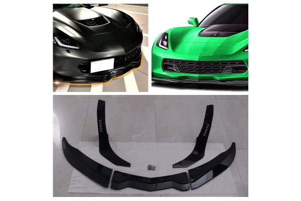 Bumper insert STAGE 3 Chevrolet Corvette C7 2014 2019 Black Gloss Catalog number of the part Dokadka zderzaka