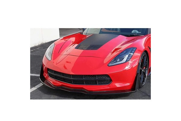 Bumper insert STAGE 3 Chevrolet Corvette C7 2014 2019 Black Gloss Installation side rear