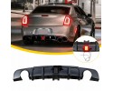 Spoiler Rear Bumper Diffuser Chrysler 300C LED BLACK GLOSS