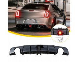 Spoiler Rear Bumper Diffuser Chrysler 300C LED BLACK GLOSS