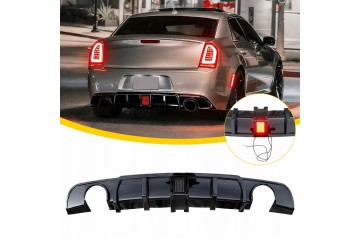 Spoiler Rear Bumper Diffuser Chrysler 300C LED BLACK GLOSS