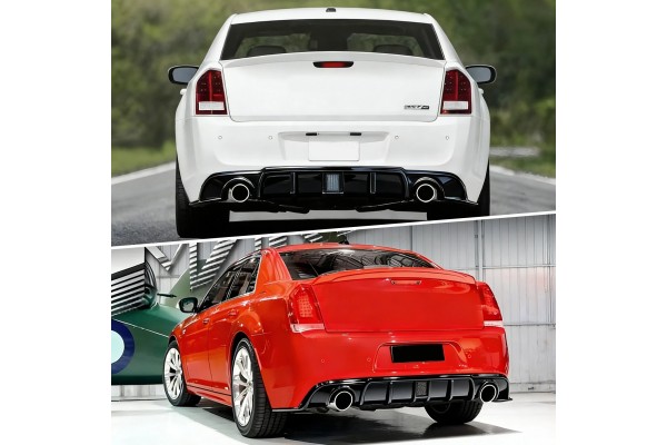 Spoiler Rear Bumper Diffuser Chrysler 300C LED BLACK GLOSS Packaging status original