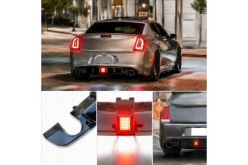 Spoiler Rear Bumper Diffuser Chrysler 300C LED BLACK GLOSS Part manufacturer no brand