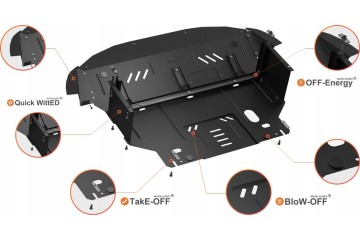 Citroen C3 Aircross 2017 Steel Lower Engine Guard 0940 Catalog number of the part Citroen C3 Aircross 2017 Stalowa Dolna Osona S