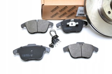 Discos de freno ventilados 304 mm con pastillas delanteras para Opel G