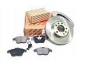 Discos de freno ventilados 304 mm con pastillas delanteras para Opel G
