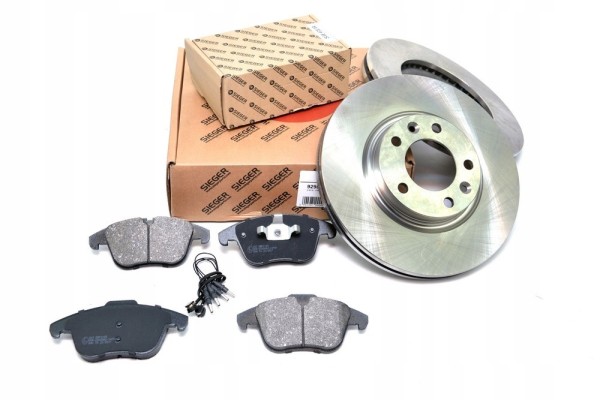Discos de freno ventilados 304 mm con pastillas delanteras para Opel G