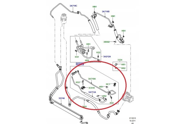 LOWER SUPPORT CABLE LAND ROVER FREELANDER LR029184 Catalog number of the part LR029184