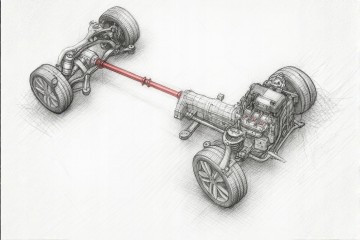 Drive shaft FORD Kuga 2008 2012 L 1990mm OE 31256426 9V4N 7L190 AA Catalog number of the part DSFD 07 AN