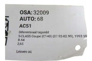 Diferencial del eje trasero para S-CLASS Coupé (C140) 1993 A140351040