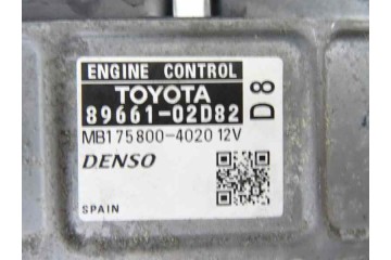 89661-02D82 CENTRALITA MOTOR UCE TOYOTA AURIS (E15) Active 2007 89661-02D82 167320 TOYOTA - 2