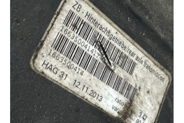 Rear differential Mercedes Benz GL X166 1663500414 Catalog number of the part 1663500414
