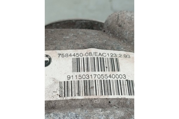 2015 BMW 5 F10 F11 Rear differential 7584450 Installation side rear