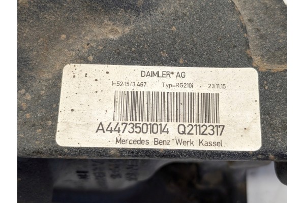 Dyfer rear bridge Mercedes Vito W447 2 2 CDI 3 467 52 15 A4473501014 Catalog number of the part komoautodyfw447