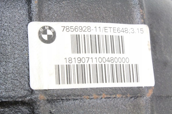 DIFFERENTIAL REAR 3 15 BMW F90 M5 F91 F92 F93 M8 7856928 Catalog number of the part 7856928 33107856928 U