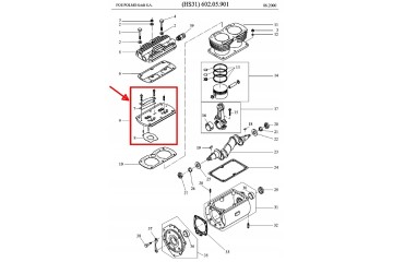 Complete valve plate for HS 31x 602 05 and 602 07 FOS Polmo Quality of parts according to GVO O original with manufacturer s log