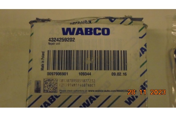 VOLVO dehumidifier repair kit WABCO 21489991 Catalog number of the part 21489991