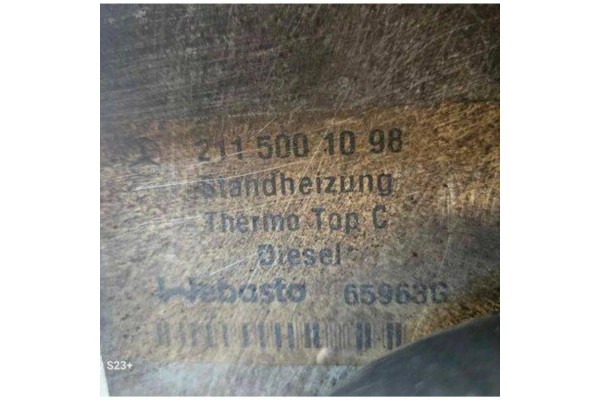 Webasto MERCEDES BENZ E W211 21155001098 gasoline 170kW 2005 Car type passenger cars