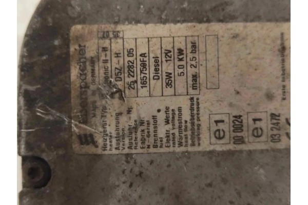 Webasto TOYOTA YARIS _P9_ 165759FA gasoline 64kW 2007 Part manufacturer Toyota OE