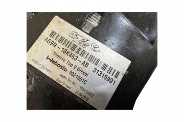 Webasto VOLVO V70 III BW 31315991 1 6L diesel 80kW 2009 Catalog number of the original 31315991