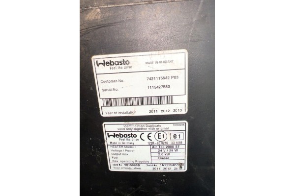 7421115642 VOLVO Air heater Catalog number of the part 7421115642