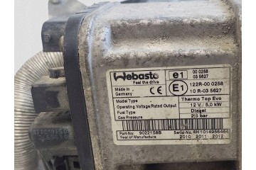 2009 Citroen C5 Parking heater Webasto 122R000258 Catalog number of substitutes 000258