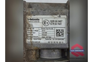 WEBASTO SCANIA THERMO TOP PRO 38 DIESEL 24V Catalog number of the original 9029763K 9029763G