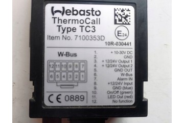 STEROWNIK WEBASTO THERMO CALL TYPE TC3 7100353D Part manufacturer no brand
