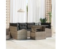 Sada zahradnich pohovek s polstarem 7 pcs Seda Poly Ratan Seda 3357312
