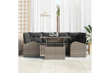 Sada zahradnich pohovek s polstarem 7 pcs Seda Poly Ratan Seda 3357312 Catalog number of the part 3357312