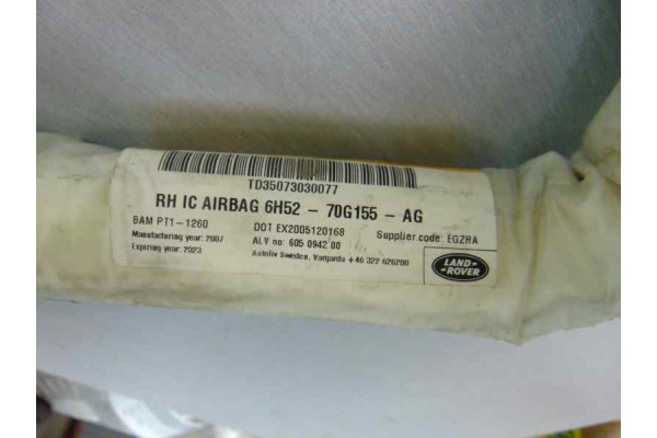  AIRBAG CORTINA DELANTERO DERECHO LAND ROVER FREELANDER (LR2) TD4 HSE 2007 180739 LAND ROVER - 3