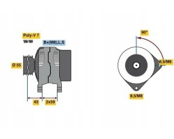 Alternator Bosch 0 986 081 220