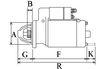 116308 CRG CARGO STARTER Catalog number of the part F032116308