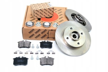 Set of Disc Hub 249mm pads REAR Peugeot 308 I 2007 2014r