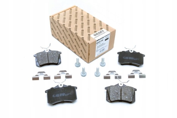 Juego de pastillas y discos con rodamiento traseros 249 mm para Peugeo