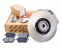 Set of disc hub with bearing 260mm pads REAR Renault Scenic III