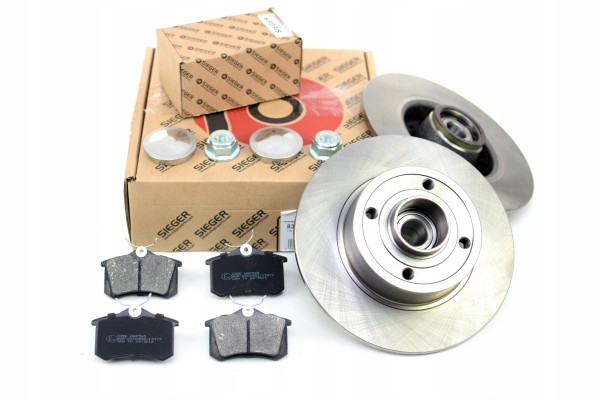 Set of Disc Hub 240mm ABS BEARING Pads REAR Renault MEGANE II