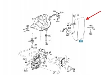 MERCEDES W222 S CLASS W217 COUPE AMG PRESSURE TANK A2223200315