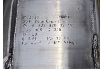 MERCEDES W222 S CLASS W217 COUPE AMG PRESSURE TANK A2223200315 Catalog number of the original A2223200315