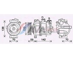 AVA VNAK401 Compressor Air Conditioning