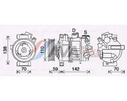 Compresor AVA Quality cooling VNAK401 para aire acondicionado