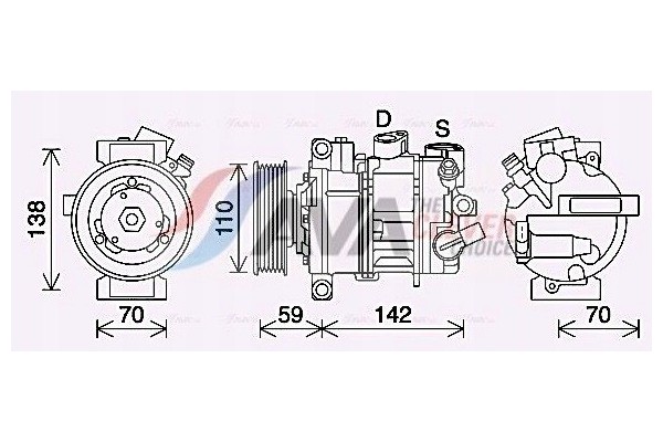 AVA VNAK401 Compressor Air Conditioning