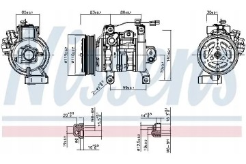 COMPRESSOR AIR CONDITIONING 891130 NISSENS Packaging status original
