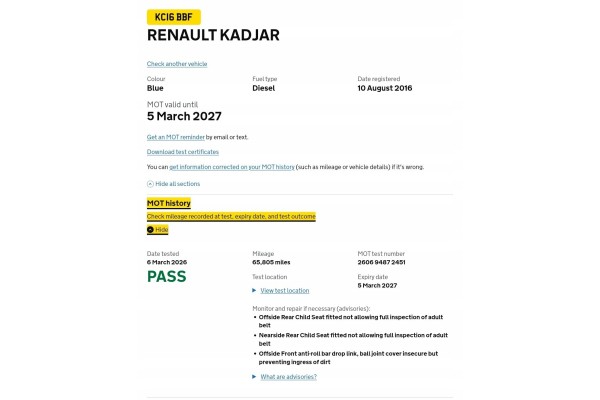 Eje Trasero Diferencial Renault Kadjar 1.6 DCI