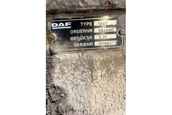 1231069 Diferencial DAF, eje motriz