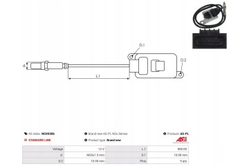 NITRIC OXIDE SENSOR NOX NOX9306 AS AS PL Car type passenger cars