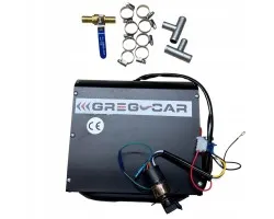 Kit Calentador de Agua D2 Negro Frontal 4,3 kW 12V con Válvula