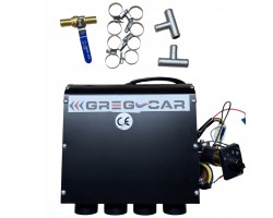 SET BLACK WATER HEATER D4 4 3 KW 12V WITH VALVE