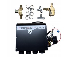 SET BLACK WATER HEATER D4 4 3 KW 12V WITH SOLENOID VALVE AND WATER PUMP